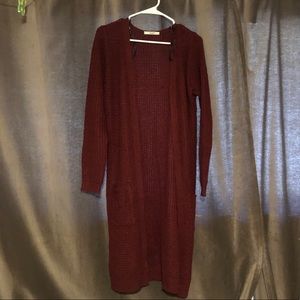Maroon Cardigan